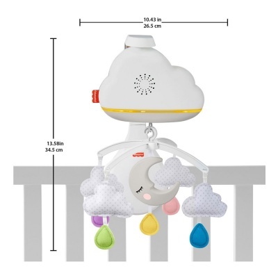 FISHER PRICE MÓBILE NUVENS COM SONS CALMANTES