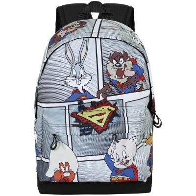 Mochila Escolar Superman Looney Tunes 100th Anniversary 41cm