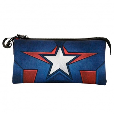 Porta-lápis Triplo Capitan America Marvel