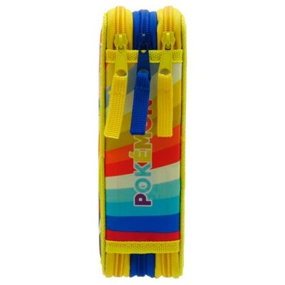 Estojo com material Pokemon triplo