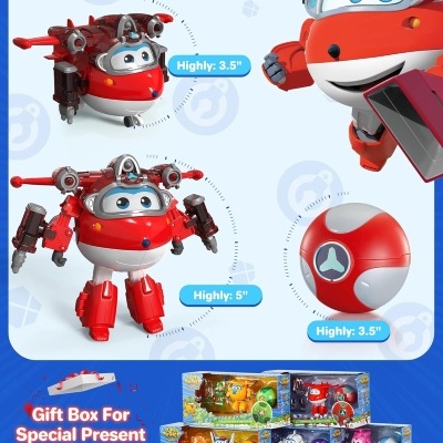 Super Wings Super Iron Jett 5", Super Ball-Steel Power