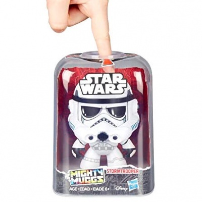 Boneco Star Wars Stormtrooper Mighty Muggs em embalagem transparente