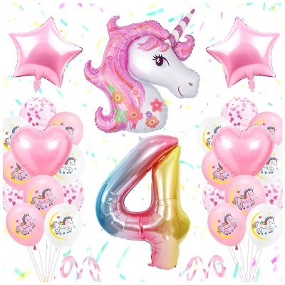 Kit aniversário balões Unicorn