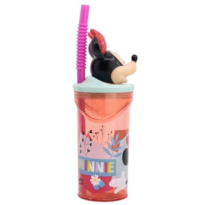 Copo de Plástico Figura Minnie 3D de 360 ml