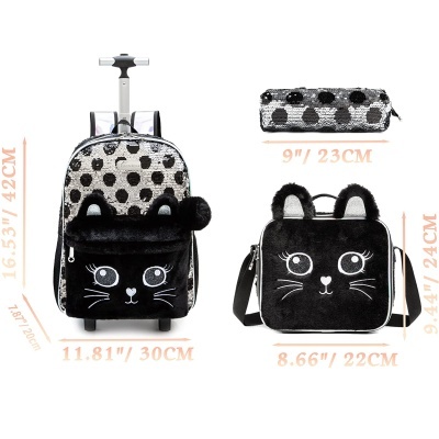 Pack Trolley Escolar Gatinha