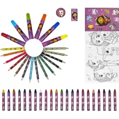 Conjunto de Pintar Gabby's Dollhouse - 51 peças