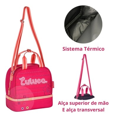 Lancheira térmica Luluca Clio STYLE Girassol Rosa