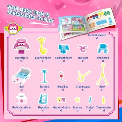 Super Wings - Dizzy Rescue Helicopter Playset