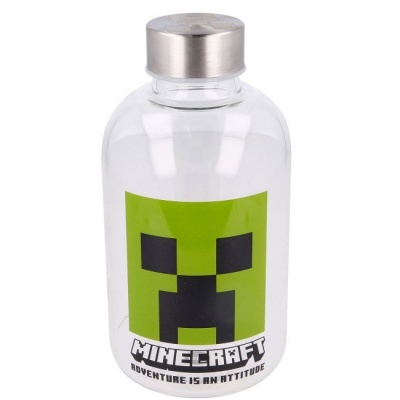 Garrafa vidro minecraft 620 ml