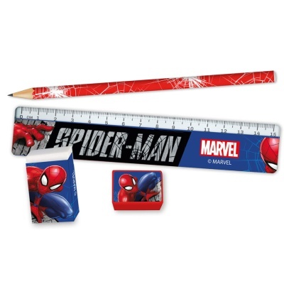 Conjunto de papelaria Marvel Spiderman em estojo