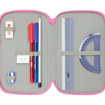 Estojo com material triplo completo Gabby - "Confetty"