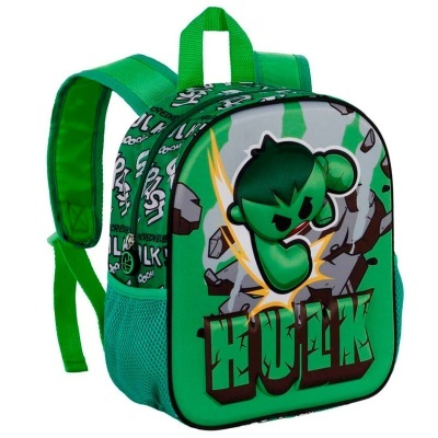 Mochila 3D Pré-Escolar Hulk Greenmass Marvel 31 cm