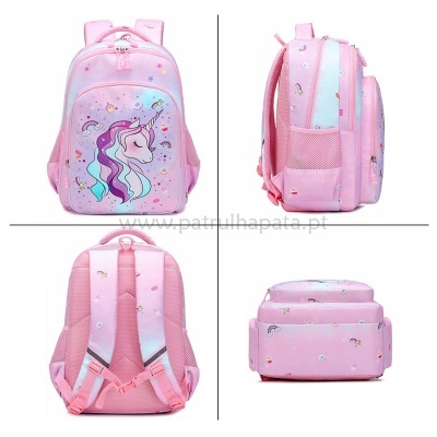 Pack Escolar Unicórnio Candy Pink