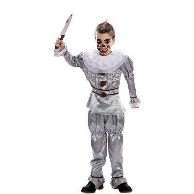 Fato de palhaço do terror para menino