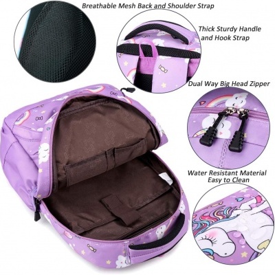 Pack Escolar Unicorn pink rainbow