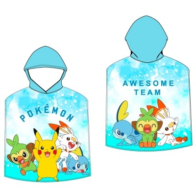 Poncho Toalha Pokemon microfibra