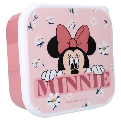 Conjunto de 3 sanduicheiras Minnie Rosa