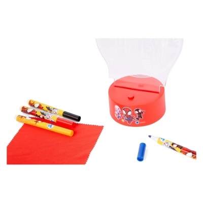 Candeeiro led 3d de pintar Spiderman Spidey