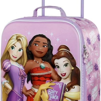 Mala trolley de viagem 3D Princesas Disney