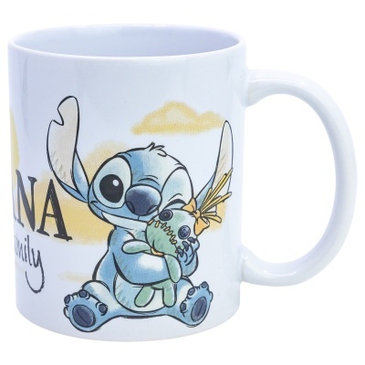 Caneca cerâmica Stitch Angel OHANA 325 ml