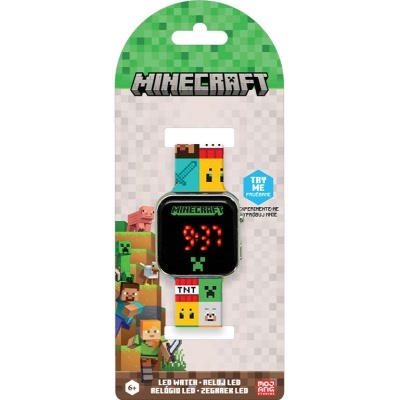 Relógio Minecraft led