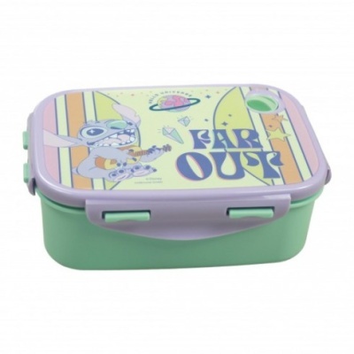 Sanduicheira / Caixa lanche microondas - Stitch