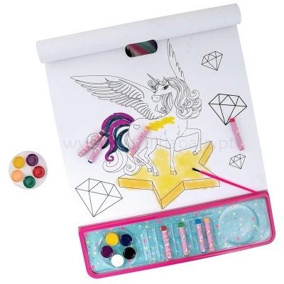 Mega Bloco Atividades Unicorn 4 em 1