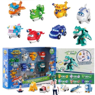Super Wings Transformer - Pack 15 figuras