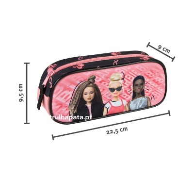 Porta-lápis Barbie Rosa