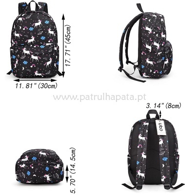 Conjunto Escolar Unicorn Black