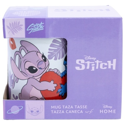 Caneca cerâmica Stitch Angel 325 ml