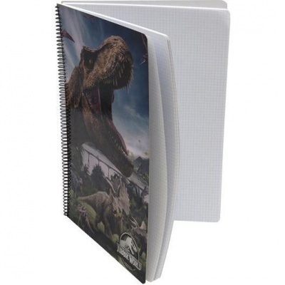 Caderno A4 80 folhas de Jurassic World