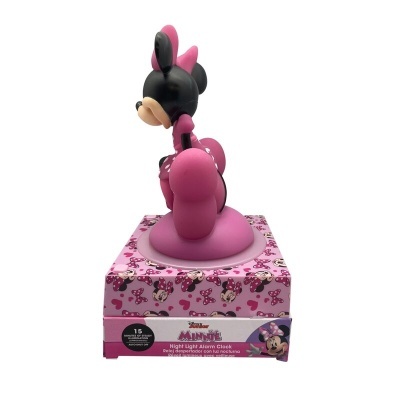 Candeeiro 3D com despertador Minnie Disney