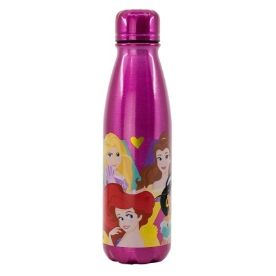 Garrafa de alumínio 600 ML DISNEY PRINCESS BRIGHT & BOLD