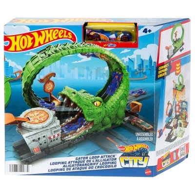 Pista Ataque do Crocodilo City Hot Wheels