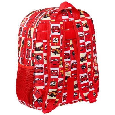 Mochila Escolar Lets Race Cars Disney Pixar 38cm adaptable