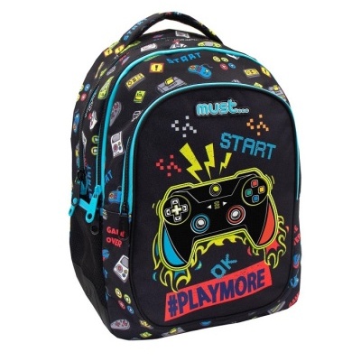 Mochila Escolar Play More de Must 43cm