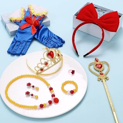 Fato de A Branca de Neve com acessórios