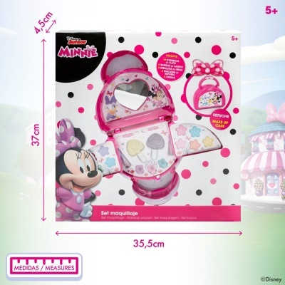 Mala bolsa de maquiagem 3 níveis Minnie Disney