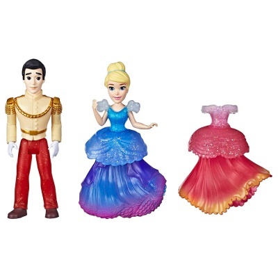 Set 2 figuras Royal Clips Cinderela Princesas Disney
