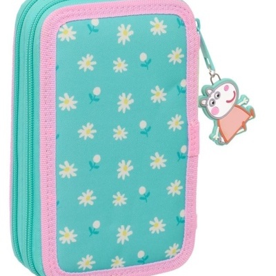 Peppa Pig- "Pretty Flowers" Estojo duplo completo 29 Peças