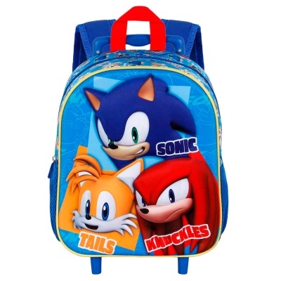 Trolley 3D Pré-Escolar Sonic the Hedgehog 31cm