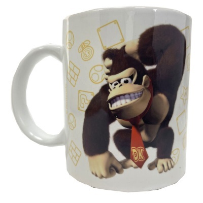 Caneca de cerâmica + mealheiro Donkey Kong Super Mário Bros Nintendo