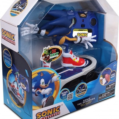 Sonic Free Rider - Sonic com Skate + telecomando