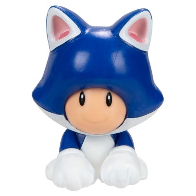 Figura Toad Felino Super Mário Nintendo 6,5cm
