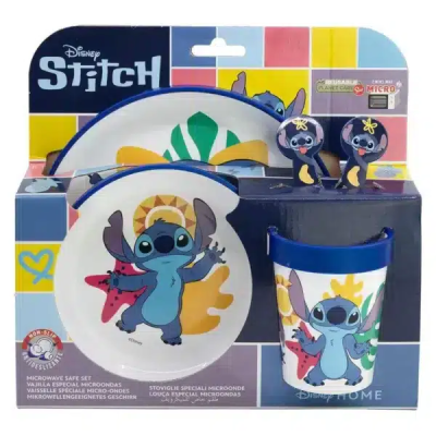 Conjunto de Refeição 5 peças Stitch