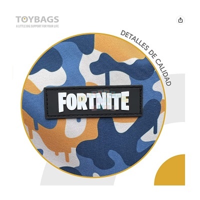 Mochila Escolar Camo Fortnite 42 cm