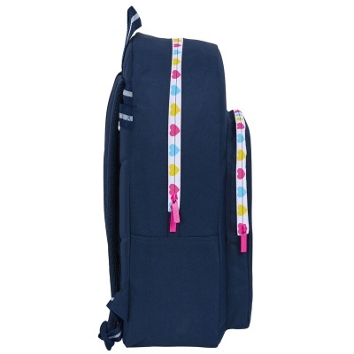 Mochila Escolar Love Benetton 46cm adaptável