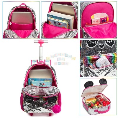 Conjunto Trolley Escolar Silver Panda