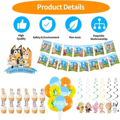 Kit aniversário Bluey e Bingo